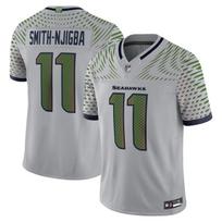 Seattle Seahawks Game-Edition Embroidered Football Jersey NFL American Sports Uniform 11 Competition Edition gray