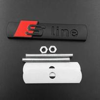 Car Front Grille Emblem S Line Badge Decoration 3D Metal Stickers For B A3 Q5 A1 TT R8 Q3 A8 A4 A5 A6 Q6 S3 Q2 S1 Q4 Q7 A7 S7