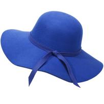Wide Brim Wide Brimmed Hats Vintage Style Floppy Fedora Hats Fashion Sun Caps  Outdoor Activities Blue blue