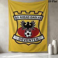 Go Ahead Eagles Sieninis gobelenas Estetiškas sieninis kabinamas spausdinto audinio pledas Dekoratyviniai gobelenai miegamajam svetainei namų dekoravimui 150cm x 200cm