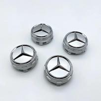 4pcs 75mm Mercedes Benz AMG C43 C63 E43 E53 E63 W205 W213 Car wheel Hub Cap Emblem badge logo Accessories A0004000900 sidabras