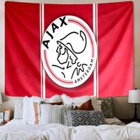 Ajax Amsterdam Crest Tapestry Playroom Tapestry, Accessories for Bedroom,Livingroom, dormitory Room Wall Decor Fan Birthday Gifts 100cmx150cm red