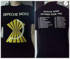 Double Sided Print Depeche Mode 1982 Tour Classic Short Sleeve Tee 150 gray