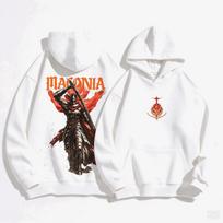 Elden Ring Graphic Hoodies Autumn Winter Men Manga Vintage Oversized Unisex Streetwear Trendy Sports Graphic Y2k Short Sleeves Classic L white