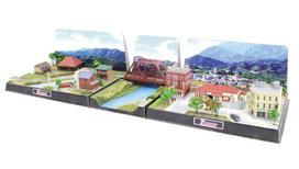 Rokuhan Z Gauge Z Shorty Mini Layout Set Tunnel Type Dedicated Extension Scenery Set Railway Model Supplies SS002-4 gray