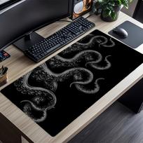 Octopus Tentacle Desk Mat Table Mat Pc Accessories Square Mousepad Office Desk Decorating XXL Mouse Pad Keyboard Pad Gaming 400X700X2MM gray