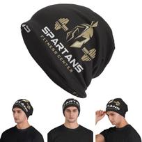 GYM Spartan Fitness Unisex Adult Beanies Caps Knitted Bonnet Hat Warm Hip Hop Autumn Winter Outdoor Skullies Hats One Size black