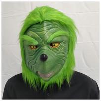 The Grinch Mask Green Hair Ghost Ghost Ghost Plush Hand Christmas Plugin Decorative Foot Hairpin one size fits all
