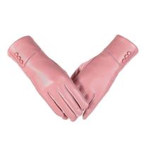 1Pair Touchscreen Thermal Gloves Fleece Lined Windproof Gloves New Touchscreen Gloves  Winter Wear pink