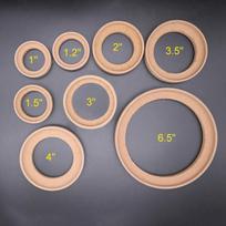 2pcs Car Audio Speaker Spacer Ring Adaptor Brackets 1  1.5  2  2.5  3  3.5  4  Wood Mounting Spacer Rings Recess Bezel Plate 2pcs 2inch