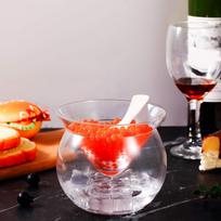 Caviar Chiller Server Set Serving Dish with Ice Holder for Appetizers Cream gray