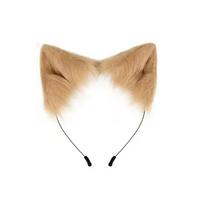Ear Headband and Half Finger Gloves Halloween Costume Accessories, Khaki One Size chaki