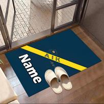 Custom Name Personalized AIK Fotboll Print Carpet, Versatile Home Decor Rug, for Playroom, Apartment, Balcony, Entryway, Hallway Gift 50cmx80cm