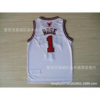 Chicago Bulls 1 Derrick Rose Retro Krepšinio Marškinėliai Medvilniniai Žali Unisex Sportinė Apranga Medium