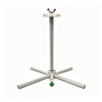 Multi-Perch Parrot Stand Long-Lasting Textured Bird Play Gym with Mounting Plate gray