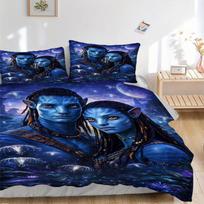 Avatar Blue World Print 3Pcs Bedding Setduvet Cover With 2 Bedropillowcase Home Birthday Gift 140cmx210cm