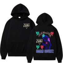 Omar Courtz Por Si Manana No Estoy Tour Hoodies Men Women Vintage Fashion Aesthetic Sweatshirt Fleece Casual High Quality Hoodie XXL black