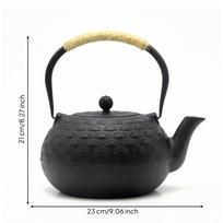 Cast Iron Teapot Classic Tetsubin Japanese for Hosts juoda