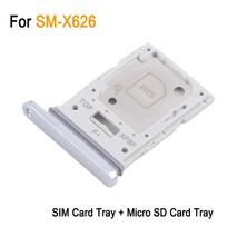 SIM & Micro SD Card Tray For Samsung Galaxy Tab S10 FE Plus SM-X626, Micro SD Card Tray For Galaxy Tab S10 FE Plus SM-X620 SM-X626 Silver