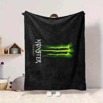 1Pc Monster Energy Drink Blanket Soft And Comfortable Casual Warm Camping Travel Christmas Halloween Xmas Gift M928790 80cmx120cm