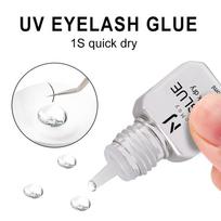 JOMAY 5ML UV Lash Glue For Eyelash Extension Adhesive Waterproof Long Lasting 1S Quick Drying Purple UV Lashes Glue Makeup
