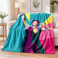 Harry Styles Flannel Throw Blanket Soft Warm Cozy For Sofa Bed Indoor Home Bedroom Use 80cmx120cm