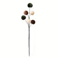 Flocking Christmas Velvet Ball Pick 6 Balls Foam Ball Sprig Decor  Fireplace Garland