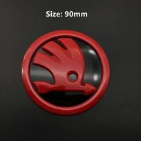 for Skoda 80/90mm 3D ABS Car Front Grille Trunk Logo Sticker Octavia 2 3 A5 A7 Kodiaq Fabia EZ2 Rapid 3 Karoq Superb VRS Accessories