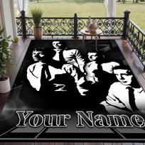 Custom Text Arctic Monkeys Pattern Floor Rug Soft Indoor Carpet Mat Living Room Bedroom 80cmx120cm