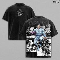 Conquest Invincible Shirt, Viltrumite Villain Tee, Brutal Power Graphic Vintage 130 gray