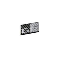Grazio & Co. GR86 Carbon Look GR Plate Front DESIGN-E Black & Gray Emblem Decal