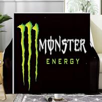 Monster Energy Blanket Flannel Throw for Sofa, Travel, Camping, Livingroom, Office, Chair and Bed Soft and Warm Holiday Birthday gifts 80cmx120cm