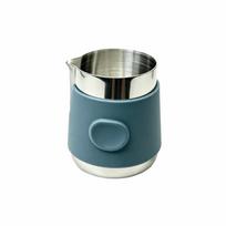 Anti‑scald Milk Frothing Pitcher Stainless Steel Latte Art Milk Frother Jug  Barista 600 ML mėlyna