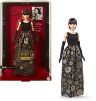 Barbie Signature Tribute Collection Rita Moreno Collection Doll with Black Gold Gloves and and Doll Stand & Gown, Shoes, black