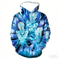 Dragon Ball 3d Printed Hooded Sweatshirt Autumn Clothing For Kids Adults Same Style 2025 Cartoon Anime Clothing And Hoodies Tops 6XL blue