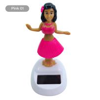 Car Ornament Automobiles Decoration Dancing Hula Girl Swinging Bobble Toy Gifts Auto Interior Home Decor Solar Girls Accessories