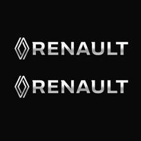 Car Badge Emblem Stickers Car Side Fender Window Body Audio Sticker for Renault Megane 3 2 4 Clio4 5 Captur Trafic Scenic2 white