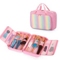 LoDrid Barbie Storage Doll Storage Barbie Convenient for Bag, Bag, Bag, Carrying. rožinė