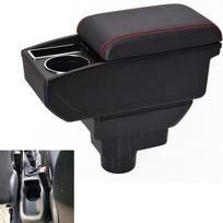 For the car Opel corsa D (2006-2014) armrest box, modified auto parts, box for storing interior parts. raudona