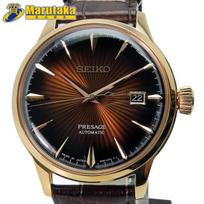 SEIKO Presage Watch SARY078 Analog Automatic Watch Leather Strap Brown Men's 26k346-1 black