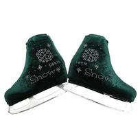 24-Color Velvet Skate Socks Figure Skating Roller Skates Kids Adults Unisex Stretch Fit Comfortable Stage Performance XXXL black