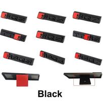 Q8 ABS Car Styling Front Grille Emblem Badge for a8 SQ3 SQ5 SQ7 SQ8 RSQ3 RSQ5 RSQ7 TTS TTRS Black Logo Auto Retrofit Accessories RSQ3