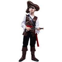 Helovino kostiumas berniukams Pirato Cosplay Piratų kapitonas Džekas Sparrow Purimo Kalėdų vakarėlis Prabangūs bukapriekiai kostiumai R S juoda