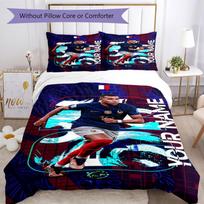 Lamin Yamal Customize With Your Name Bedding Set Breathable Duvet Cover With Pillowcases Decorative Bed Linen For Bedroom Home Decoration Birthday Gif 135cmx200cm