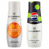Sodastream Orange Zero Sugar-Free Orange + Pepsi Max Lime Syrups