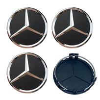 4 vnt. 75 mm Automobilio ratų centriniai dangteliai Ratlankių stebulių dangteliai Mercedes Benz W204 205 A B C E S CLA CLK ML GLK GLA GLB GLC CLAS Priedai matinė juoda spalva