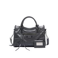 Hot-selling women's bags, Kusa Spice Girls, retro rivets, messenger locomotive bags, genuine leather, portable shoulder large-capacity tote bags. gray
