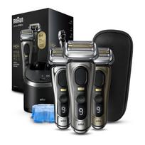 Braun Series 9 Pro Plus Electric Shaver With Charging   Cleaning Station  Graph Chrome [9F66] [SQ07] gray