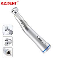 AZDENT Dental 1:1 LED Contra Angle With E-generator LED Handpiece 1 Port Spray Inner Channel Fit for Universal E-Type Motor white