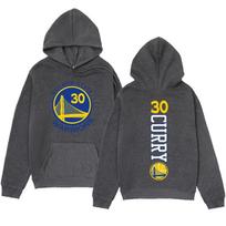 Golden Autumn Winter Warriors State Stephen Curry 30 Printed Hoodies Casual Warm Sports Long Sleeved Mens And Womens Unisex Hooded Sweatshirts L tamsiai pilka spalva